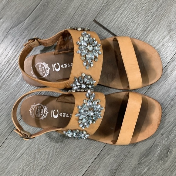 Jeffrey Campbell Dola Jeweled Leather Sandals size 9 - Picture 2 of 10